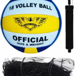 Classic Eagle PVC Volleyball Size-4 with Air pump & Net Official size and weight Volleyball - Size: 4-image-9