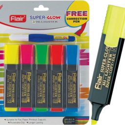 Super Glow Highlighter with Correction Pen-1
