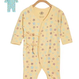 The Mom Store Infants Kids Pack Of 2 Printed Cotton Rompers-image-109