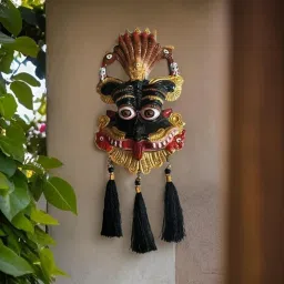 Narsingh Kirtimukha Wall Hanging Face Mask Nazar Battu Evil and Invite blessing Decorative Showpiece - 11 cm-image-63