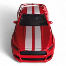 Die-Cast Red Sports Muscle Toy Car Metal with White Racing Stripes-image-51