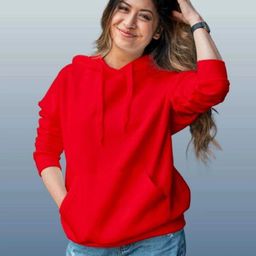 houseofcommon Women Full Sleeve Solid Hooded Sweatshirt-picture-19