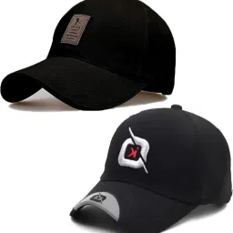 Solid, Self Design, Embroidered Sports/Regular Cap-5