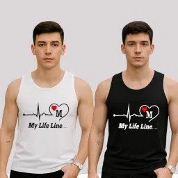 Adixus Sando set of 02 Polyester Vest Men Vest-image-4