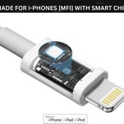RoarX Type C 6 A 1 m Lightning Cable 1 m Apple Type C USB to Lightening, Fast Charging & Data Sync USB Cable image 3