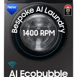12 kg 5 Star, AI Ecobubble, Super Speed, Wi-Fi, Hygiene Steam, Digital Inverter Motor Fully Automatic Front Load with In-built Heater Black, Grey-22