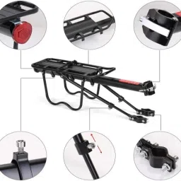 Bicycle Carrier Aluminum Alloy Adjustable Bicycle Rear Rack 115 Lbs Capacity Aluminium Bicycle Carrier-image-75