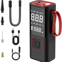 DC Electric Air Compressor for Car, Bike, Motorcycle, and Sports Equipment Car Pump-picture-23