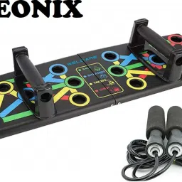 2 In 1 Combo Of Push Up Board With Skipping Rope For Men And Women Fitness Accessory Kit Kit-5