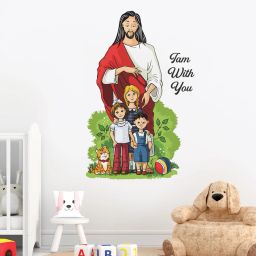 50 cm Jesus I am With You Self Adhesive Sticker-image-124