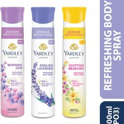 Morning Dew Refreshing Body Spray + English Lavender + Scottish Meadows Deodorant Spray-For Women-22