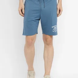 Solid Men Blue Bermuda Shorts, Basic Shorts, Regular Shorts, Casual Shorts-image-70