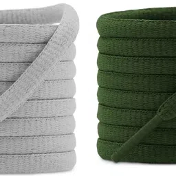 house of common shoe laces round Army Green light grey 120cm 3pair sport boot oval laces Shoe Lace-image-85