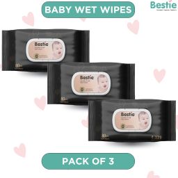 Plant Based Pure Water Baby Wet Wipes With Aloe Vera & Calendula Oil-80PCS-image-30