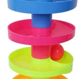 5 Layer Roll Ball Ring Tower Monkey Rolling Ball Bell Toys for Babies I Toddlers-16