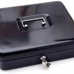Latest Heavy Metal New Locking Large Cash Box for Home Office Shop Money Cash,Color -BL-04 Cash Box-image-17