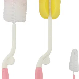 Bottle and Nipple Cleaning Brush Set Of 3 (Multicolor)-image-11