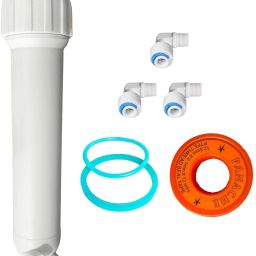 Food Grade Membrane Housing with 3 Piece Lbow, Teflon Tap for All Domestic RO Solid Filter Cartridge-image-66