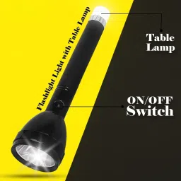 dazzel flex Rechargeable 2 In 1 Torch Light Battery 2000mAh Flash With Back Light Torch image 4