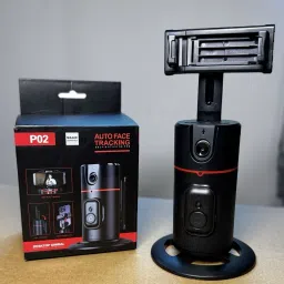EVAAENTERPRISES 2-Axis Gimbal Stabilizer (Black Color and A.I. Intelligence Face Tracker) 2 Axis Gimbal for Mobile, Camera image 4