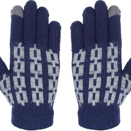Self Design Winter Men Gloves-picture-15