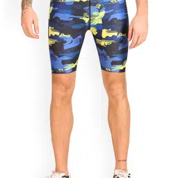 REDESIGN Men Absatrct Printed Slim-Fit Above-Knee Tights-picture-31
