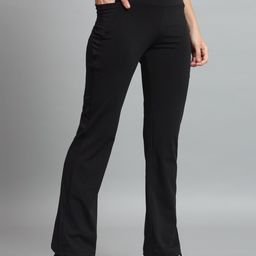 COLOR CAPITAL Women Anti-Microbial Flared Gym Tights-picture-8