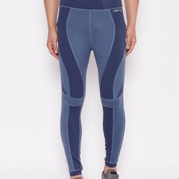 JUMP USA Men Blue Solid Tights-image-0