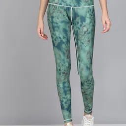 KOBO Abstract Printed Rapid Dry Gym Tights-image-16