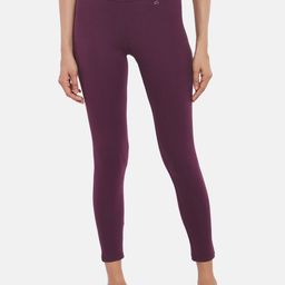 Ajile by Pantaloons Women Maroon Solid Tights-picture-4
