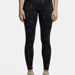 Jockey Performance Printed Leggings with Breathable Mesh-image-71