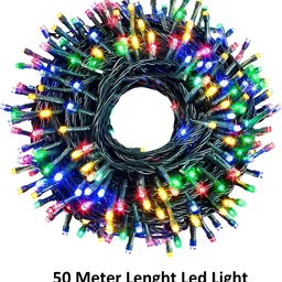 SPARK WORLD Blue Rice Shape String Lights image 1