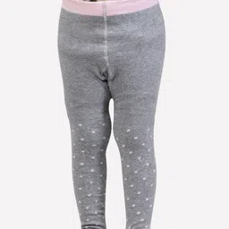 Bonjour Girls Grey & Pink Barbie Printed Tights-image-43