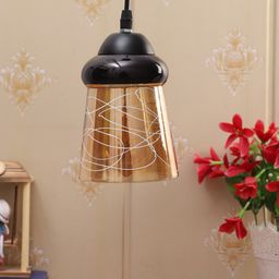 foziq Gold-Toned & Black Solid Ceiling Lamps-32