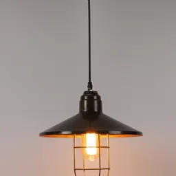 foziq Brown Solid Frustum Ceiling Lamps-image-9