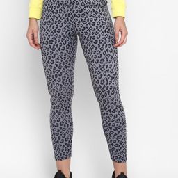 OFF LIMITS Women Grey & Black Animal Printed Anti Microbial Tights-image-30