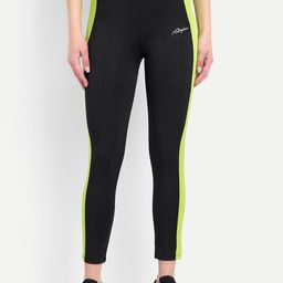 WAYLENE Women Colorblocked Slim Fit Gym Wear Sports Tights-image-24