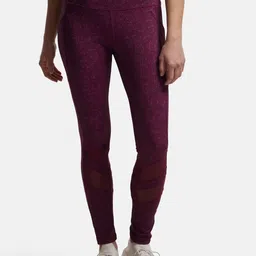 Jockey Performance Printed Leggings with Breathable Mesh-image-18