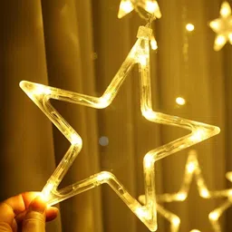 ENORMITY Yellow Star Shape String Lights image 1