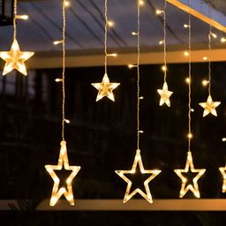 ENORMITY Yellow & White Star Shape String Lights image 1