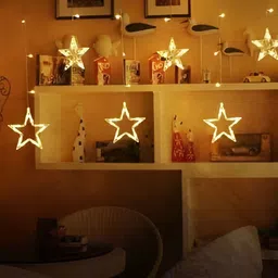 SPARK WORLD Yellow Star Shape String Lights image 1