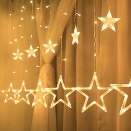 SPARK WORLD Yellow Star Shape String Lights image 1