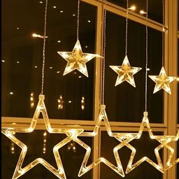 ENORMITY Yellow Star Shaped String Lights image 1