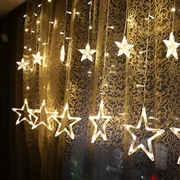 ENORMITY Yellow Star Shaped String Lights image 1