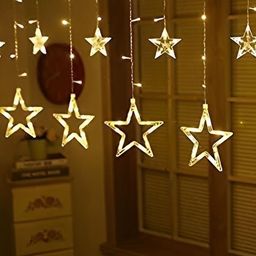 ENORMITY Yellow Star Shaped String Lights image 1