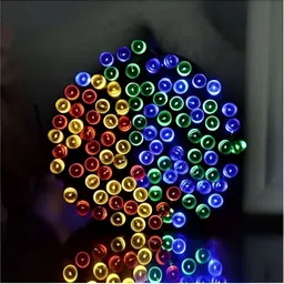 ENORMITY Blue & Yellow Rice Shape String Lights image 1