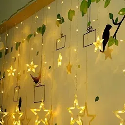 ENORMITY Yellow Star Shape String Lights image 1