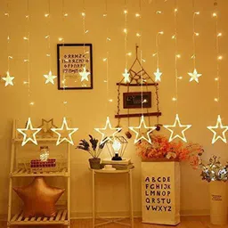 SPARK WORLD White Star Shape String Lights image 1