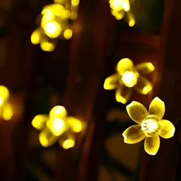 SPARK WORLD Yellow Flower Shape String Lights image 2