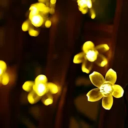 ENORMITY  Yellow Flower Shaped  LED String Lights image 2